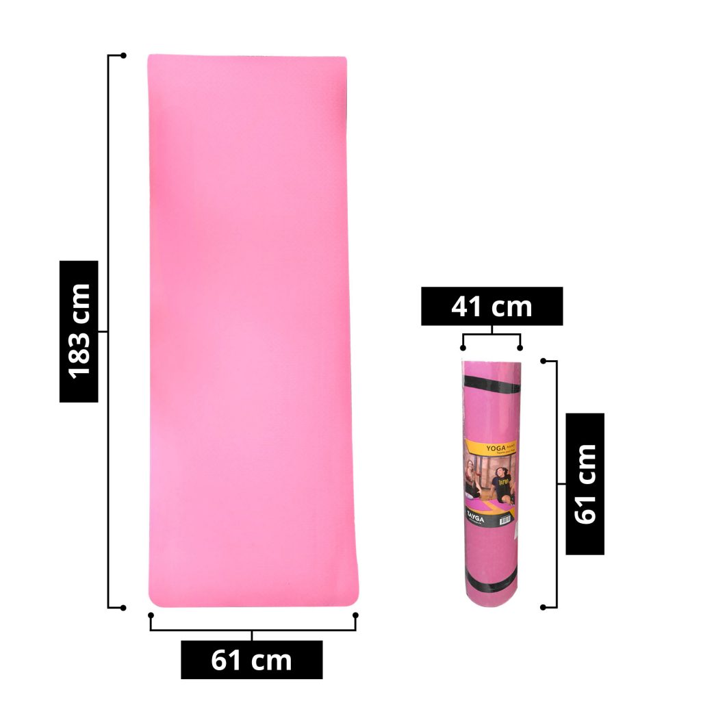 Tapete para Yoga Color Rosa 183x61x0.6mm.